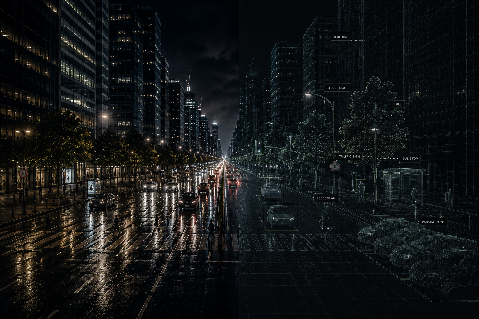 AKYS ground-level digital twin and urban intelligence city map